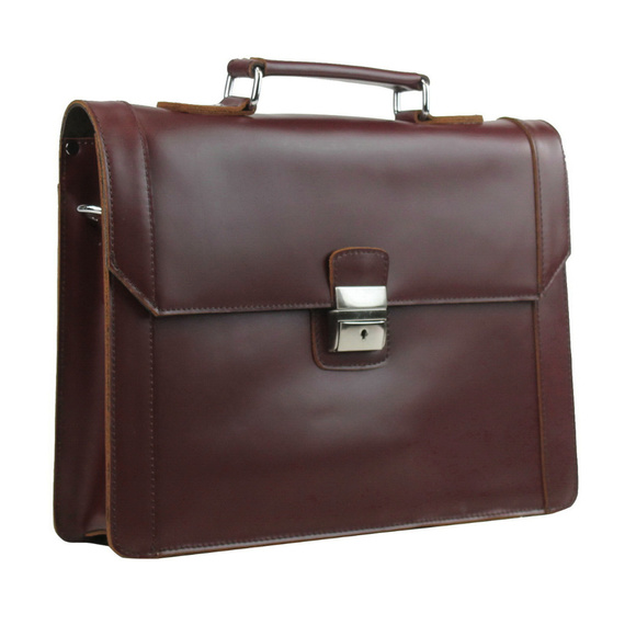 SaleVagarant Traveler 15" Grain Leather Briefcase Laptop Bag LB35WR